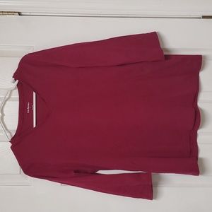 Women's v-neck long-sleeved T-shirt by Kim Rogers size large